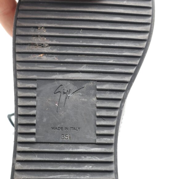 Giuseppe Zanotti Gerard Plaid Women's EU 35.5 Mid Top Sneakers Lace Up - Picture 3 of 11